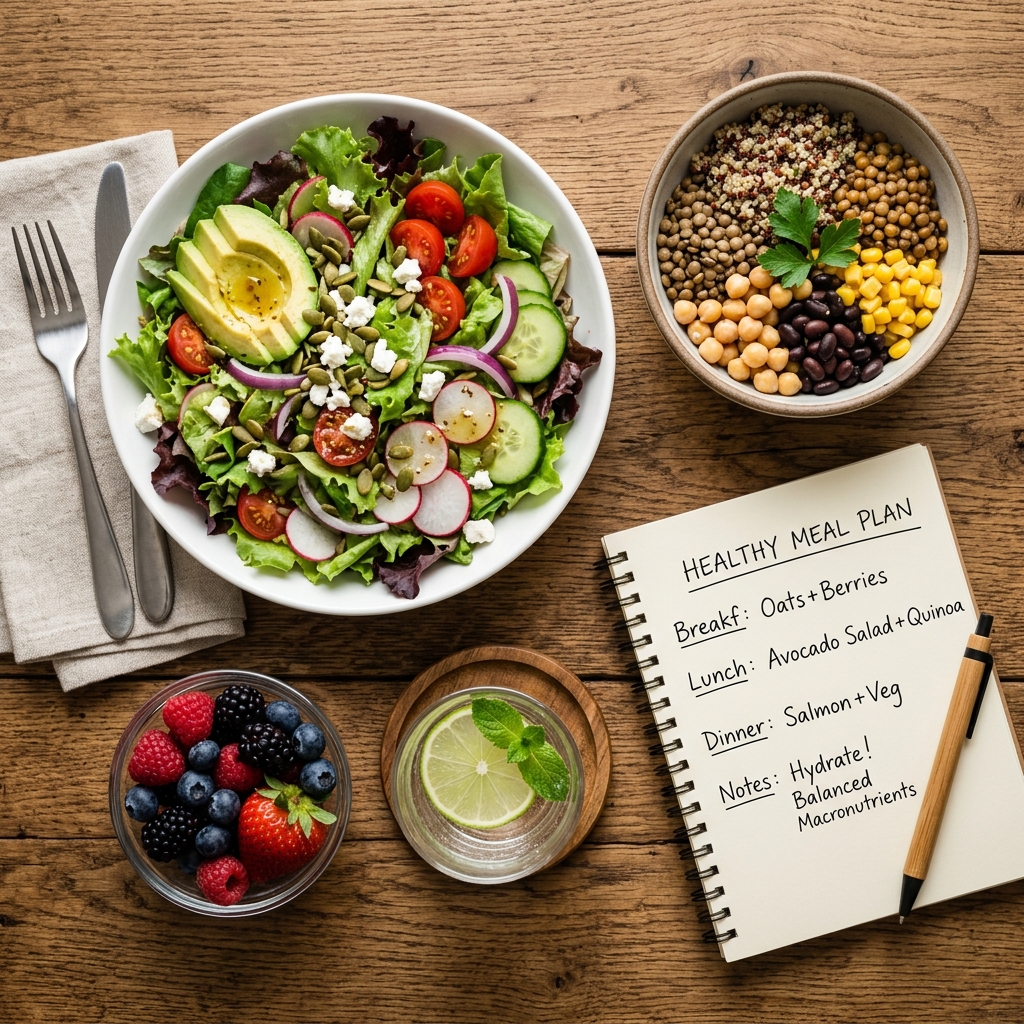 Fresh, colourful and healthy nutrition